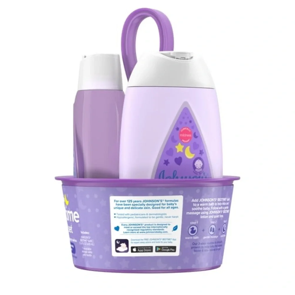 Johnson’s Sleepy Time Baby Gift Set Lotion Wash Shampoo Bedtime Bundle
